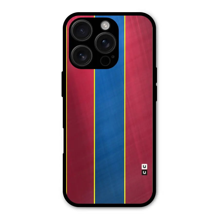 Premium Vertical Stripes Shockproof Hybrid Protection (Metal + TPU) Back Case Cover CoversCart