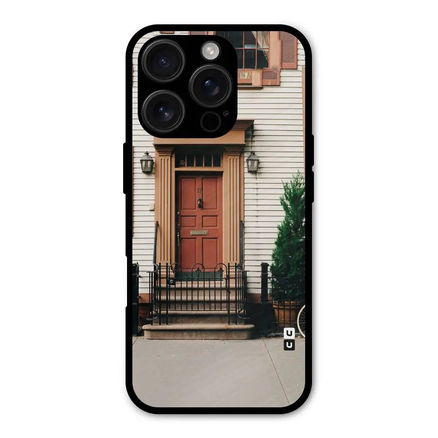 Pretty Orange Door Shockproof Hybrid Protection (Metal + TPU) Back Case Cover CoversCart