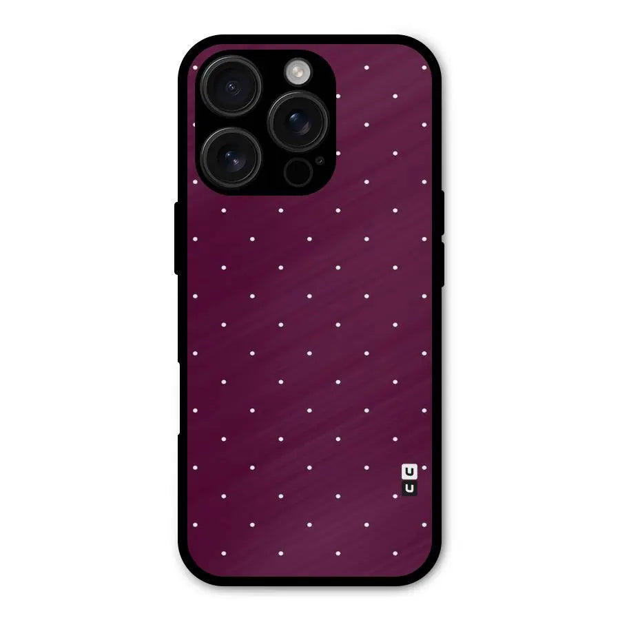 Purple Polka Shockproof Hybrid Protection (Metal + TPU) Back Case Cover CoversCart