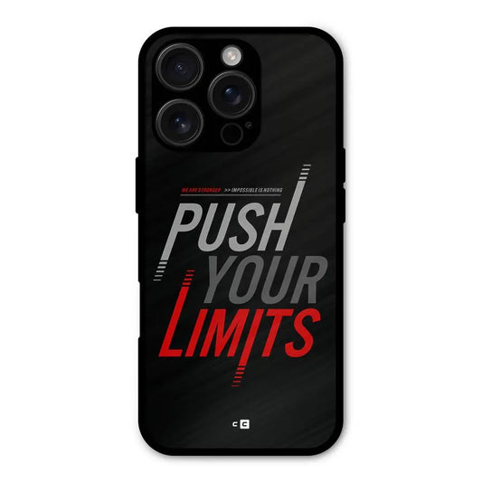 Push Your Limits Shockproof Hybrid Protection (Metal + TPU) Back Case Cover CoversCart