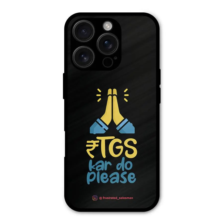 RTGS Kar Do Please Black Shockproof Hybrid Protection (Metal + TPU) Back Case Cover CoversCart