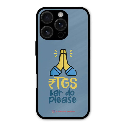 RTGS Kar Do Please SteelBlue Shockproof Hybrid Protection (Metal + TPU) Back Case Cover CoversCart