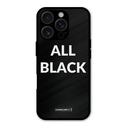 Raftaar All Black Shockproof Hybrid Protection (Metal + TPU) Back Case Cover CoversCart