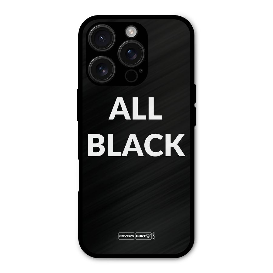 Raftaar All Black Shockproof Hybrid Protection (Metal + TPU) Back Case Cover
