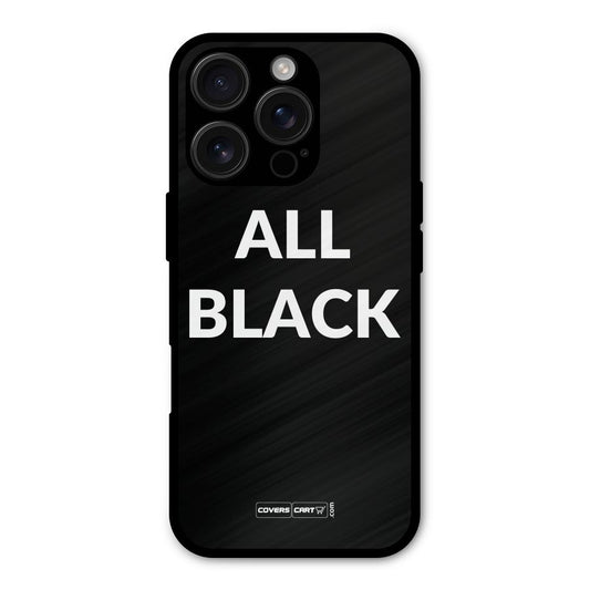 Raftaar All Black Shockproof Hybrid Protection (Metal + TPU) Back Case Cover