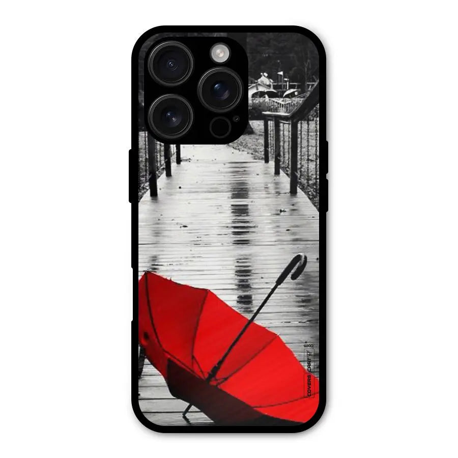 Rainy Red Umbrella Shockproof Hybrid Protection (Metal + TPU) Back Case Cover CoversCart