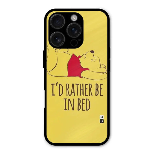 Rather Be In Bed Shockproof Hybrid Protection (Metal + TPU) Back Case Cover CoversCart