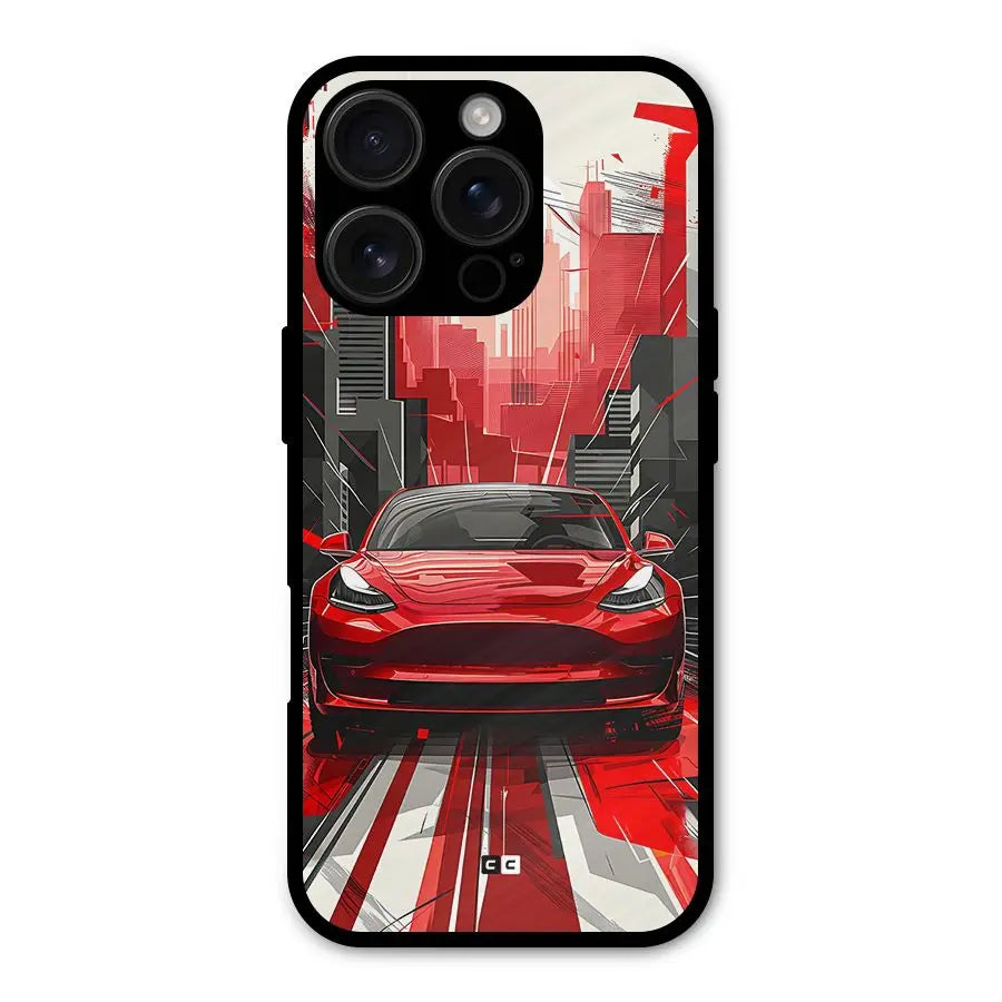 Red And Black Car Shockproof Hybrid Protection (Metal + TPU) Back Case Cover CoversCart