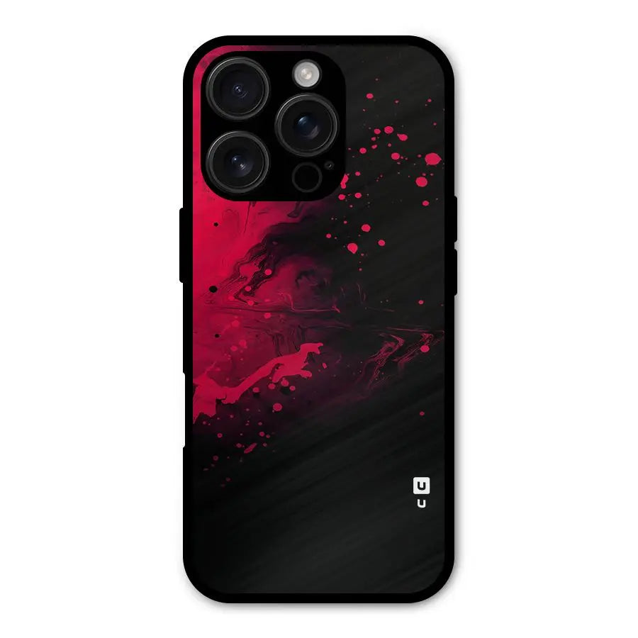 Red Black Splash Art Shockproof Hybrid Protection (Metal + TPU) Back Case Cover CoversCart