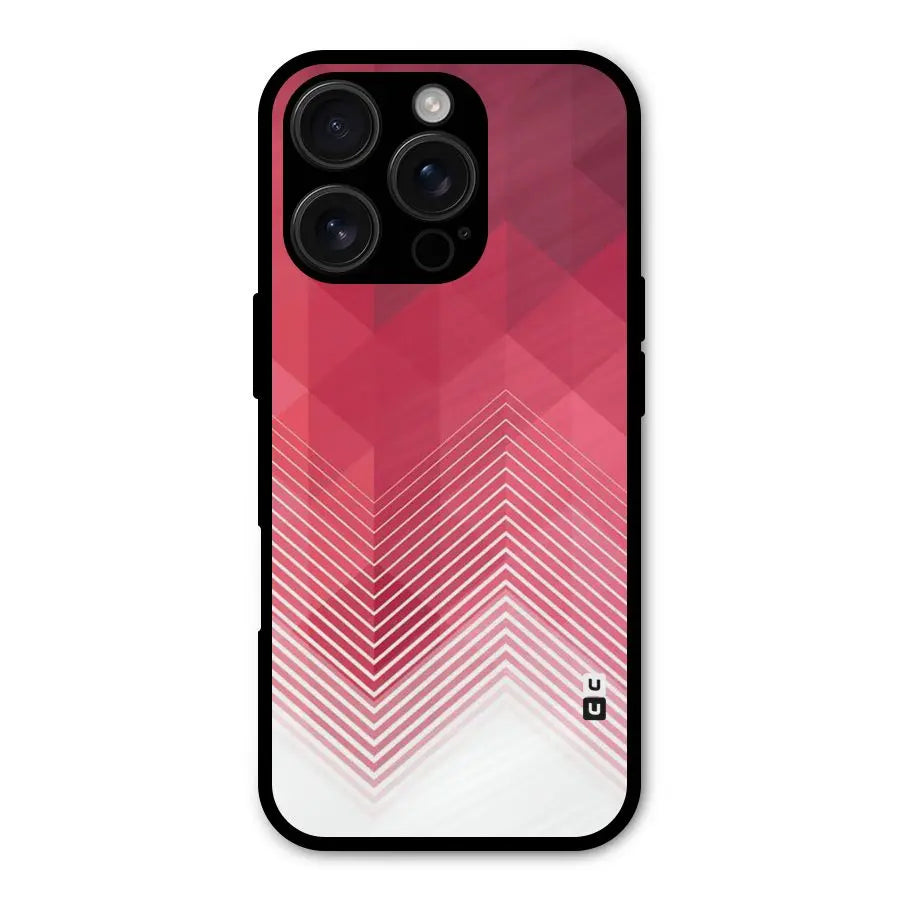 Red Chevron Abstract Shockproof Hybrid Protection (Metal + TPU) Back Case Cover CoversCart