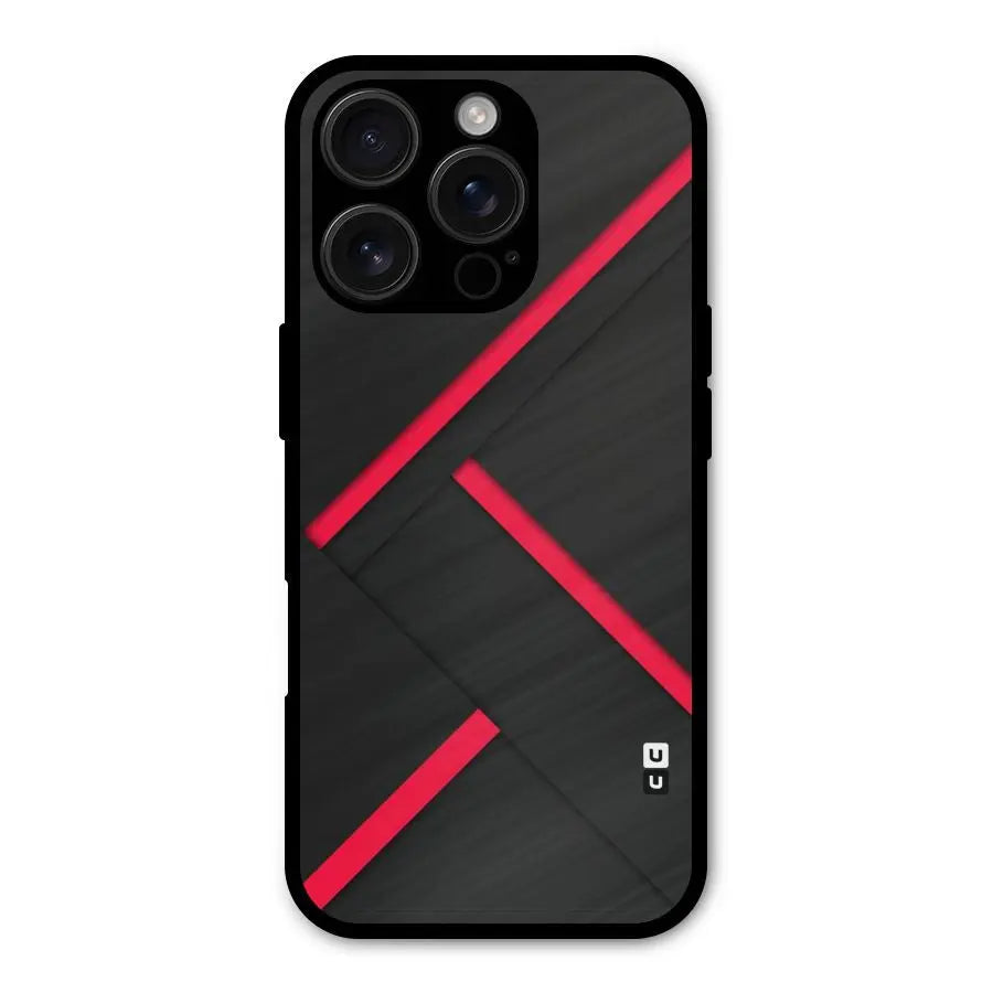 Red Disort Stripes Shockproof Hybrid Protection (Metal + TPU) Back Case Cover CoversCart