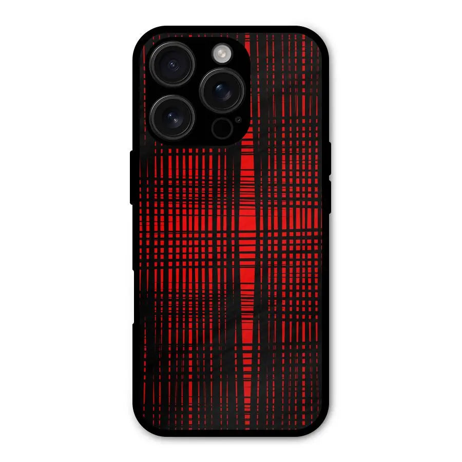 Red Net Design Shockproof Hybrid Protection (Metal + TPU) Back Case Cover CoversCart