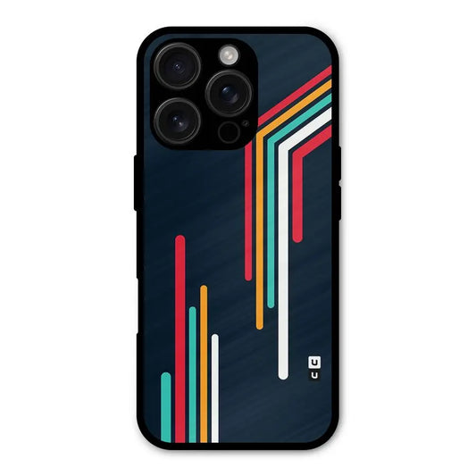 Retro Lines Minimal Stripes Shockproof Hybrid Protection (Metal + TPU) Back Case Cover CoversCart