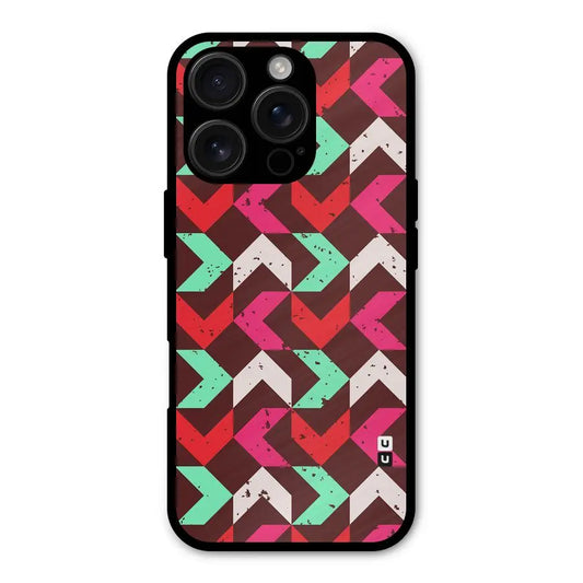 Retro Red Pink Pattern Shockproof Hybrid Protection (Metal + TPU) Back Case Cover CoversCart