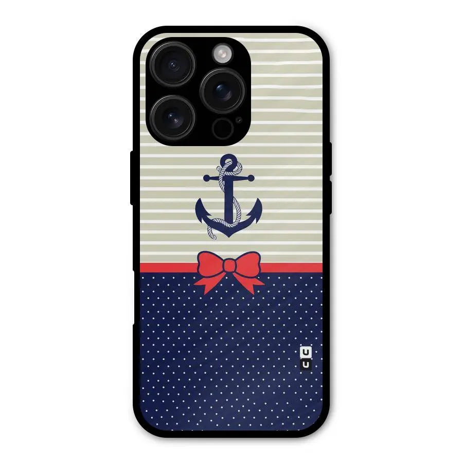 Ribbon Anchor Shockproof Hybrid Protection (Metal + TPU) Back Case Cover CoversCart