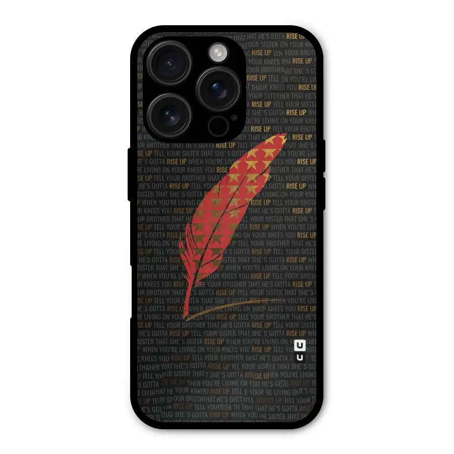 Rise Up Feather Shockproof Hybrid Protection (Metal + TPU) Back Case Cover CoversCart