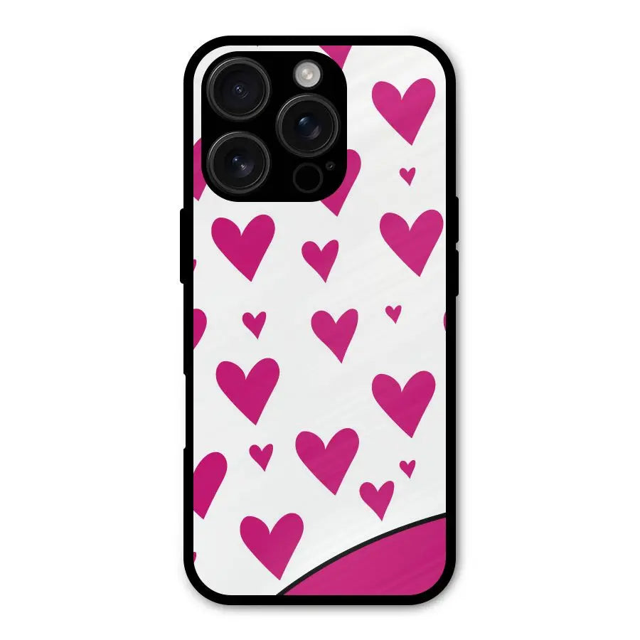 Romantic Couples with Hearts Shockproof Hybrid Protection (Metal + TPU) Back Case Cover CoversCart