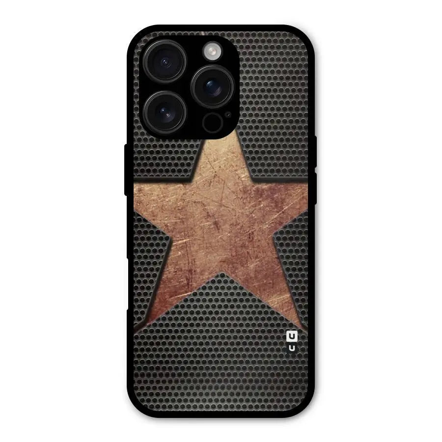 Rugged Gold Star Shockproof Hybrid Protection (Metal + TPU) Back Case Cover CoversCart