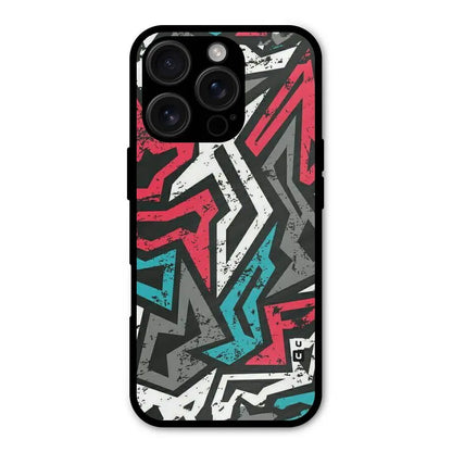 Rugged Strike Abstract Shockproof Hybrid Protection (Metal + TPU) Back Case Cover CoversCart