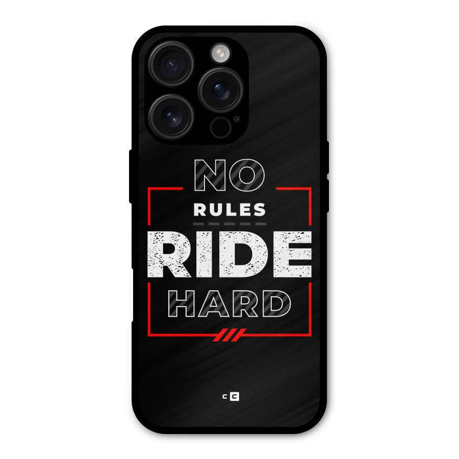 Rules Ride Hard Shockproof Hybrid Protection (Metal + TPU) Back Case Cover