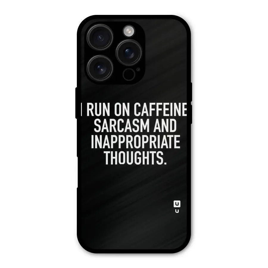 Sarcasm And Caffeine Shockproof Hybrid Protection (Metal + TPU) Back Case Cover CoversCart