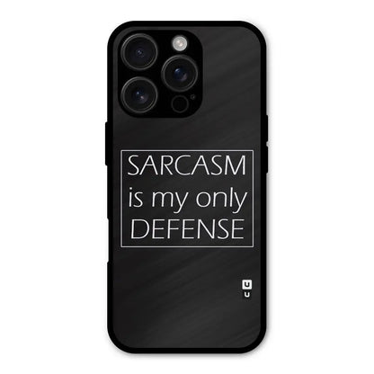 Sarcasm Defence Shockproof Hybrid Protection (Metal + TPU) Back Case Cover CoversCart