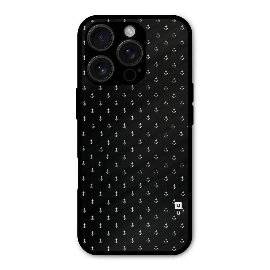 Seamless Small Anchors Pattern Shockproof Hybrid Protection (Metal + TPU) Back Case Cover CoversCart