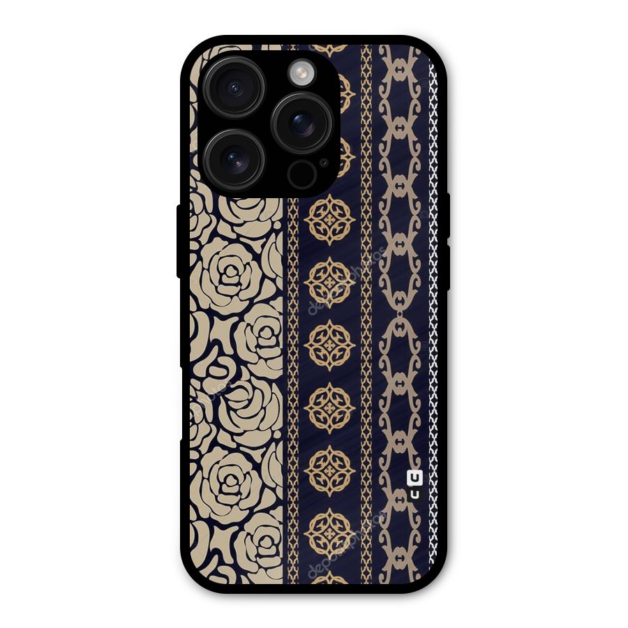 Seamless Pattern Shockproof Hybrid Protection (Metal + TPU) Back Case Cover
