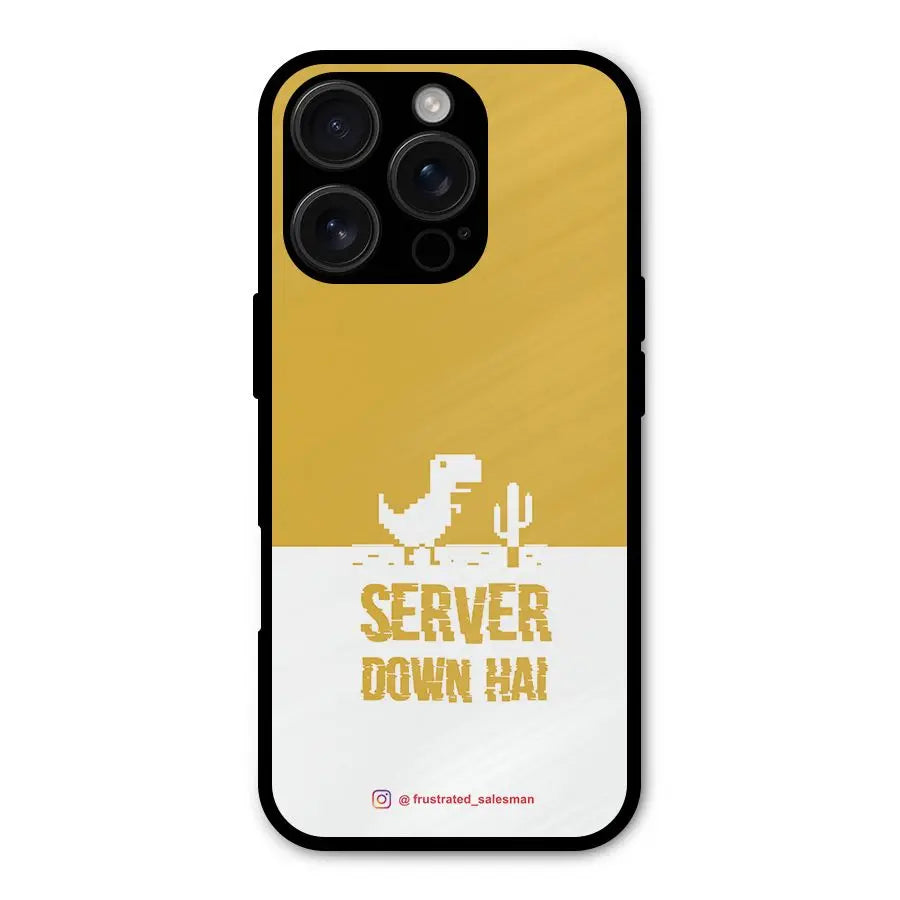 Server Down Hai Mustard Yellow Shockproof Hybrid Protection (Metal + TPU) Back Case Cover CoversCart