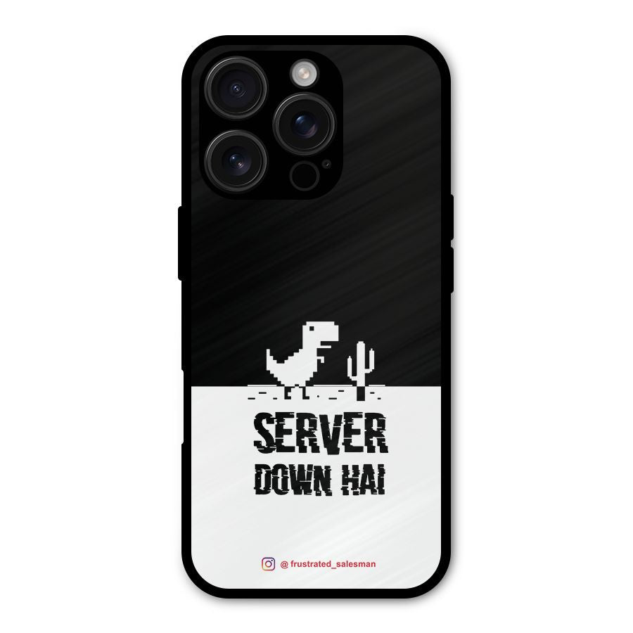 Server Down Hai Black Shockproof Hybrid Protection (Metal + TPU) Back Case Cover