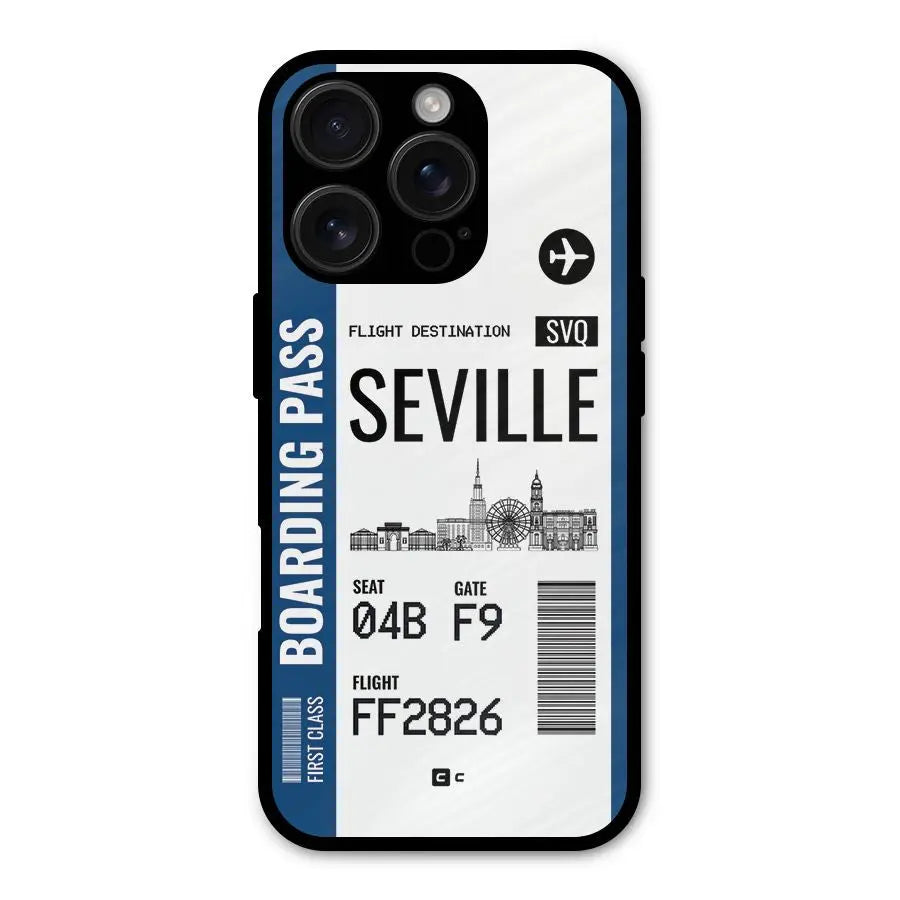 Seville Boarding Pass Shockproof Hybrid Protection (Metal + TPU) Back Case Cover CoversCart