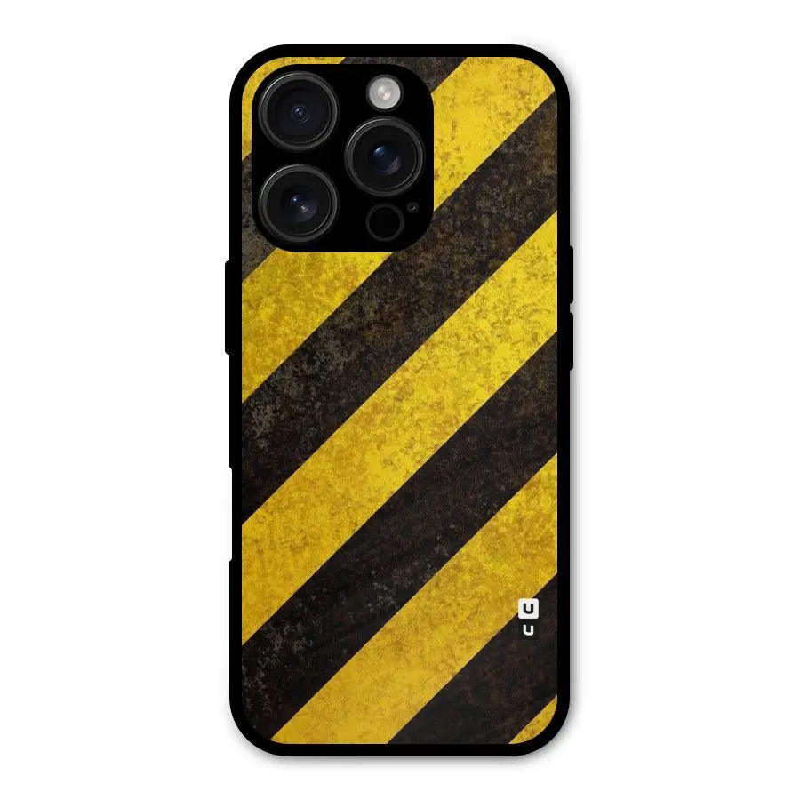 Shaded Yellow Stripes Shockproof Hybrid Protection (Metal + TPU) Back Case Cover CoversCart