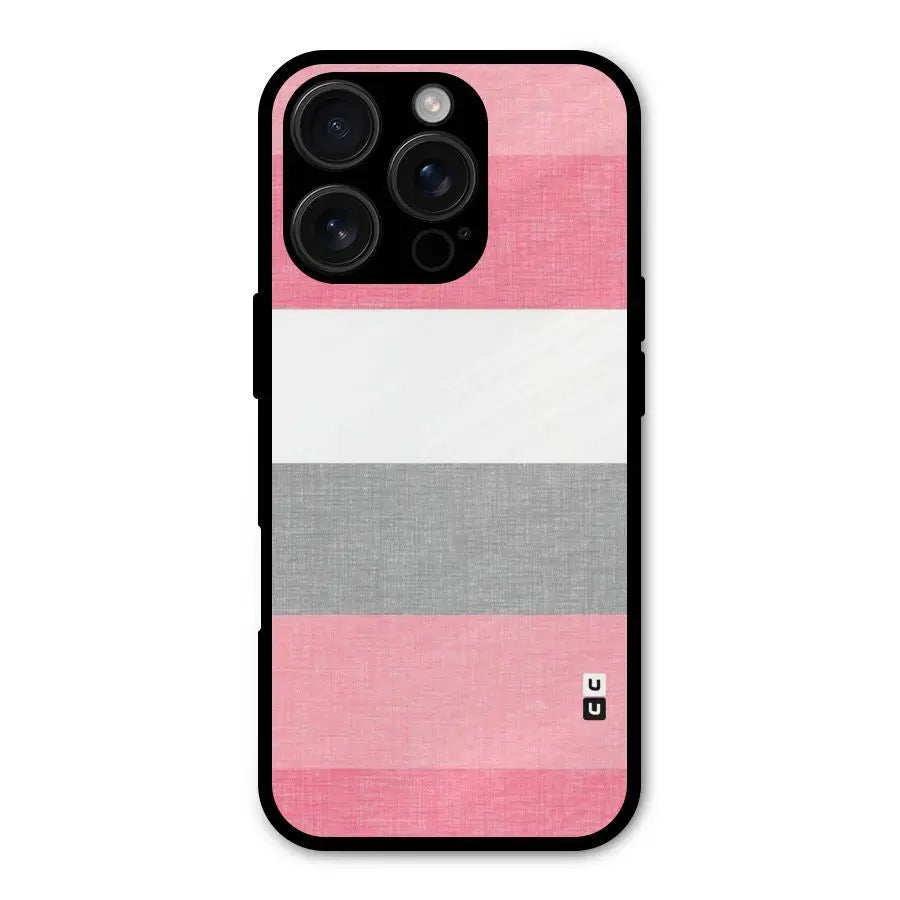 Shades Pink Stripes Shockproof Hybrid Protection (Metal + TPU) Back Case Cover CoversCart