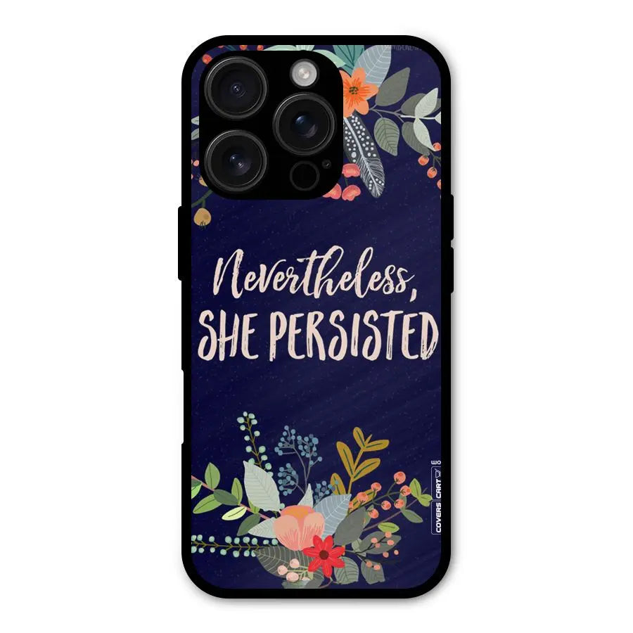 She Persisted Shockproof Hybrid Protection (Metal + TPU) Back Case Cover CoversCart
