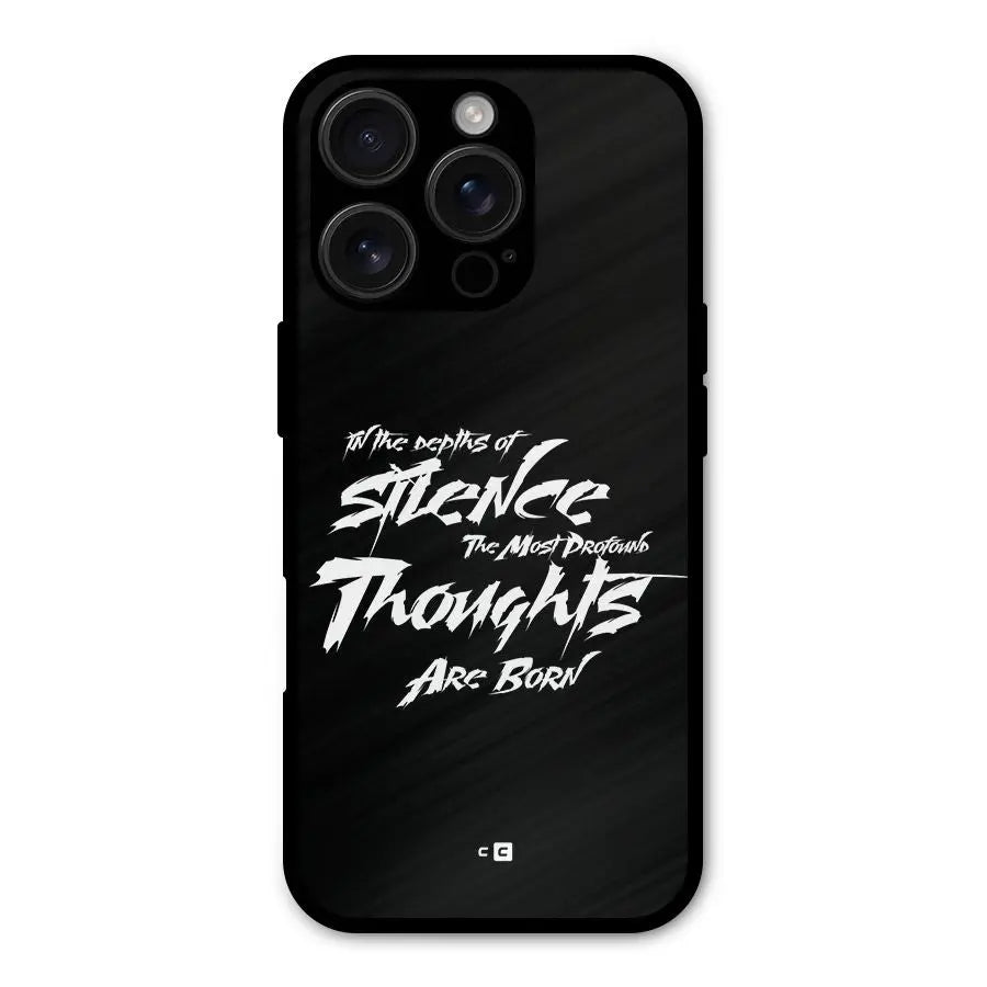 Silent Thoughts Shockproof Hybrid Protection (Metal + TPU) Back Case Cover CoversCart