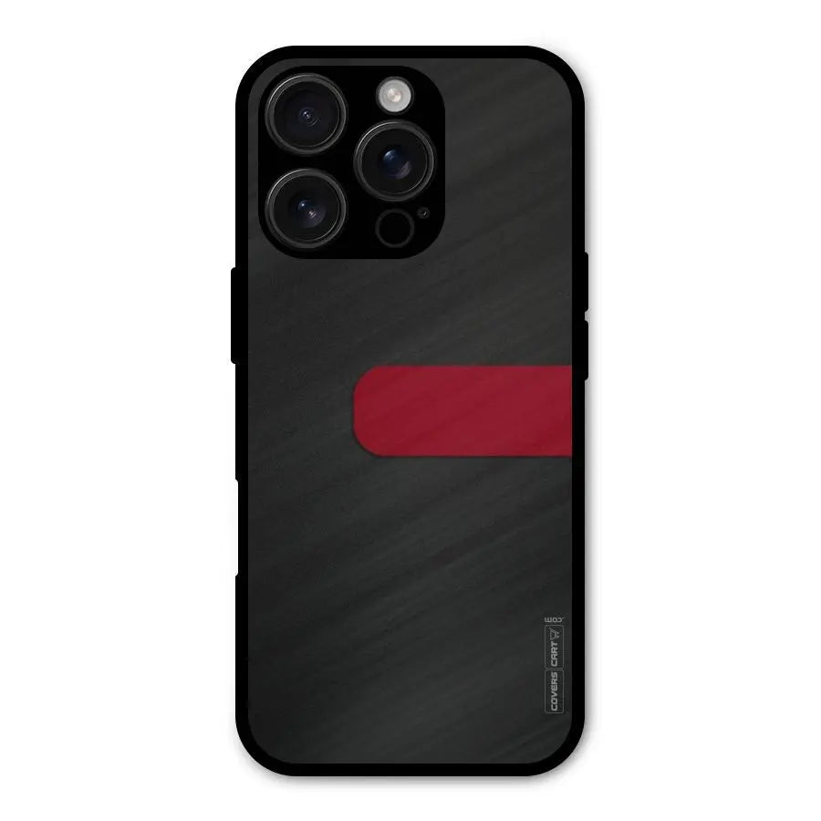 Single Red Stripe Shockproof Hybrid Protection (Metal + TPU) Back Case Cover CoversCart