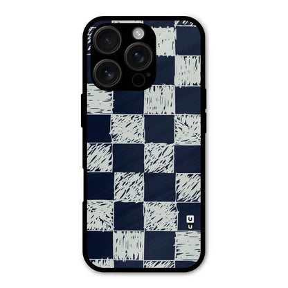 Sketchy Check Design Shockproof Hybrid Protection (Metal + TPU) Back Case Cover CoversCart