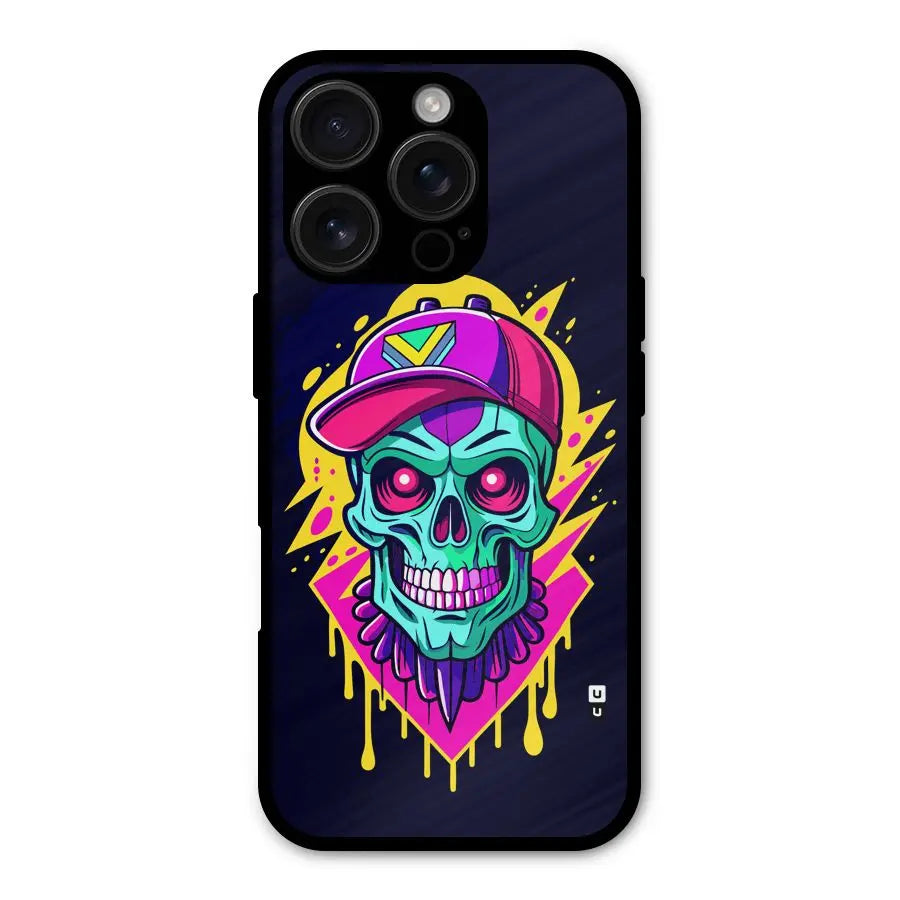 Skull In Cap Shockproof Hybrid Protection (Metal + TPU) Back Case Cover CoversCart