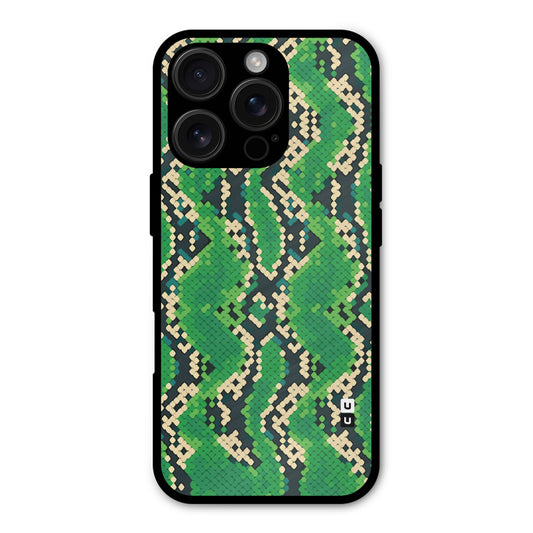 Snake Pattern Print Shockproof Hybrid Protection (Metal + TPU) Back Case Cover