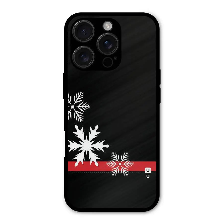 Snowflake Ribbon Shockproof Hybrid Protection (Metal + TPU) Back Case Cover CoversCart