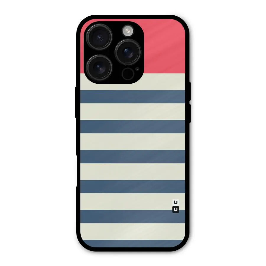 Solid Orange And Stripes Shockproof Hybrid Protection (Metal + TPU) Back Case Cover CoversCart