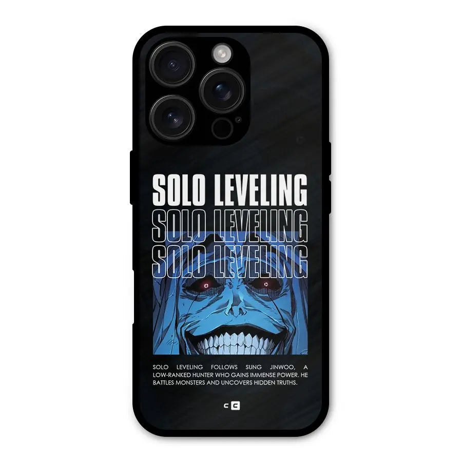 Solo Leveling Typo Shockproof Hybrid Protection (Metal + TPU) Back Case Cover CoversCart