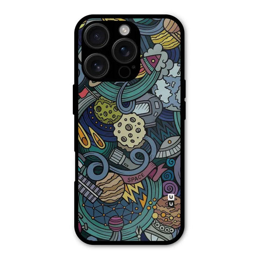 Space Pattern Blue Shockproof Hybrid Protection (Metal + TPU) Back Case Cover CoversCart
