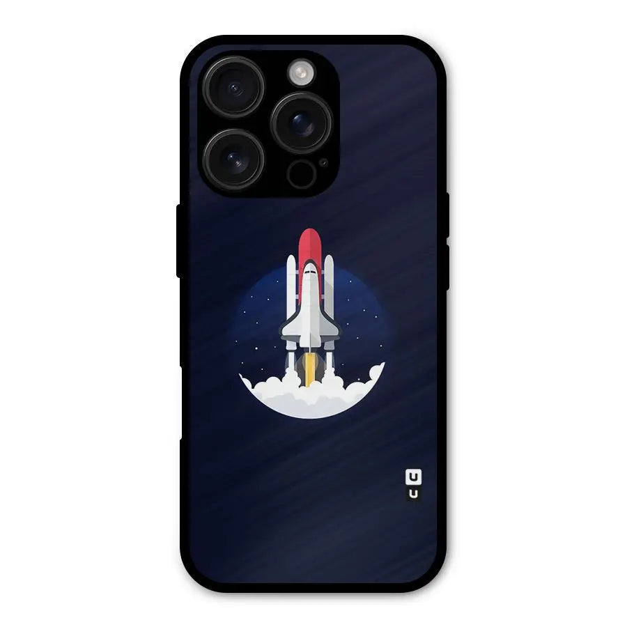 Space Rocket Minimal Shockproof Hybrid Protection (Metal + TPU) Back Case Cover CoversCart