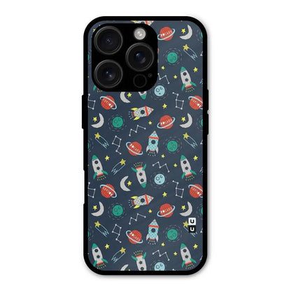 Space Rocket Pattern Shockproof Hybrid Protection (Metal + TPU) Back Case Cover CoversCart