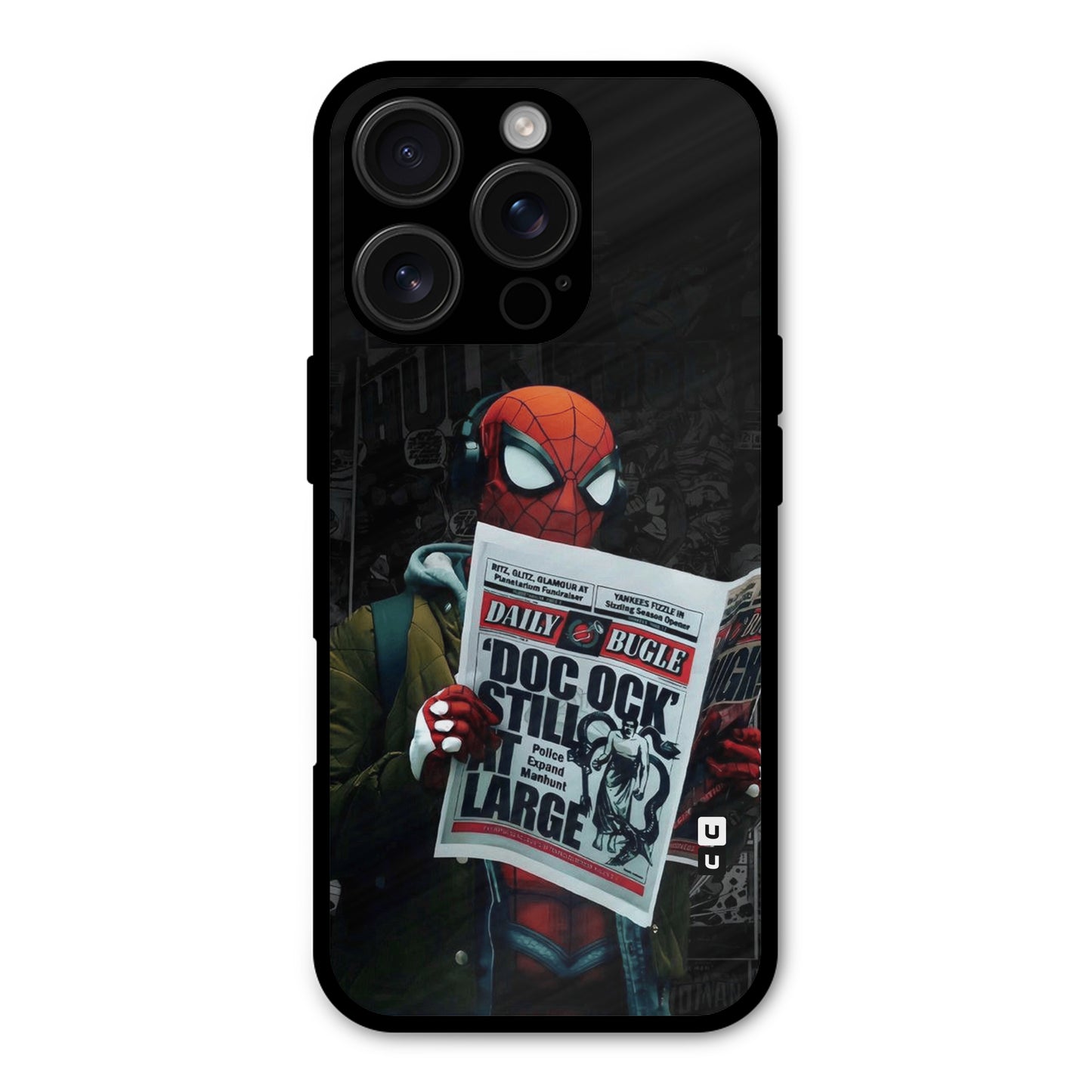 Spider Man Daily Bugle Shockproof Hybrid Protection (Metal + TPU) Back Case Cover