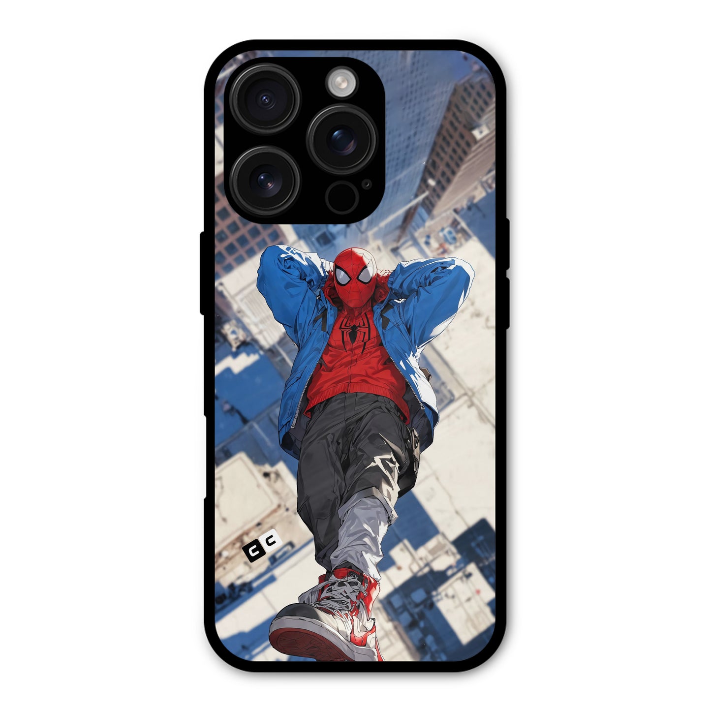 Spider Man Sneaker Vibe Shockproof Hybrid Protection (Metal + TPU) Back Case Cover
