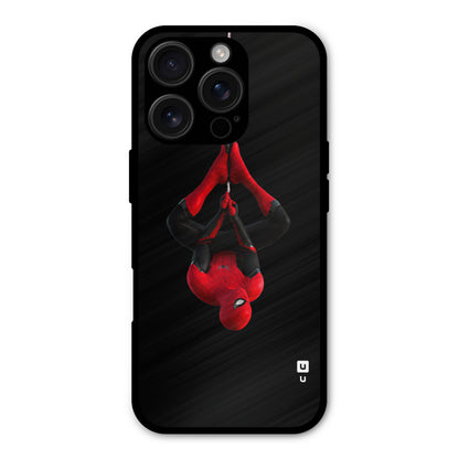 Spider Man Upside Down Shockproof Hybrid Protection (Metal + TPU) Back Case Cover
