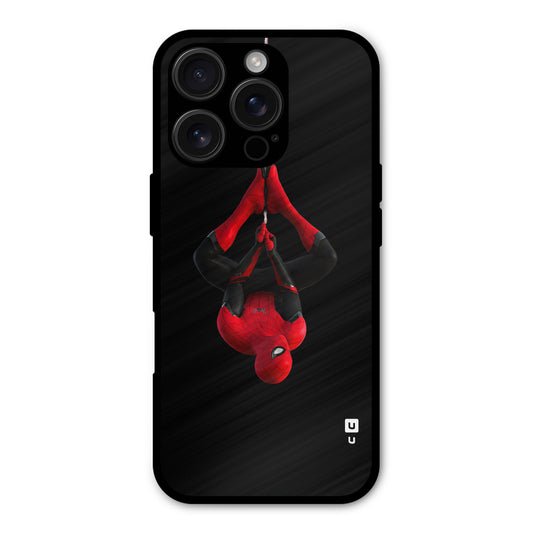 Spider Man Upside Down Shockproof Hybrid Protection (Metal + TPU) Back Case Cover
