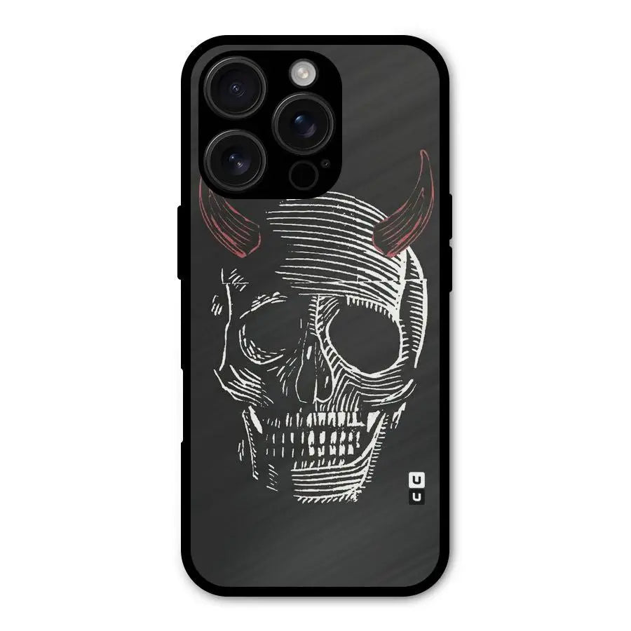 Spooky Face Shockproof Hybrid Protection (Metal + TPU) Back Case Cover CoversCart